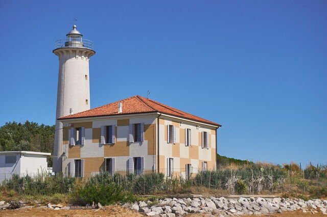 Ein Leuchtturm in Bibione