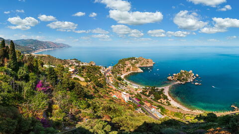 Blick auf Taormina