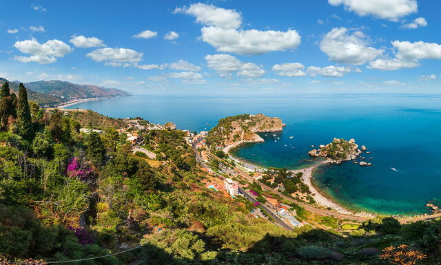 Blick auf Taormina
