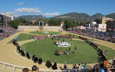 Giostra della Quintana Reitstrecke