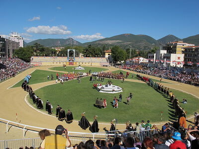 Giostra della Quintana Reitstrecke