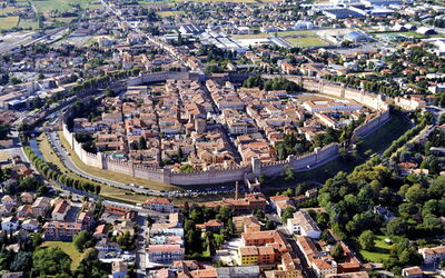 Blick auf die Mauern von Cittadella