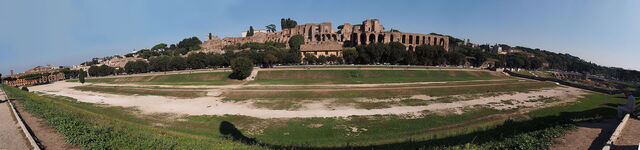 Circus Maximus Rennbahn und Palatin Hügel