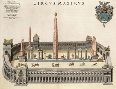 Zeichnung des Circus Maximus