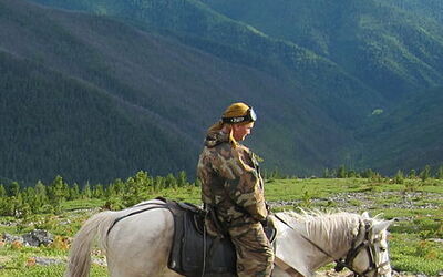 Pferdereiten in den Bergen