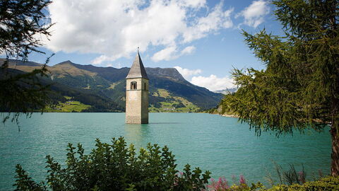 Reschensee, Turm