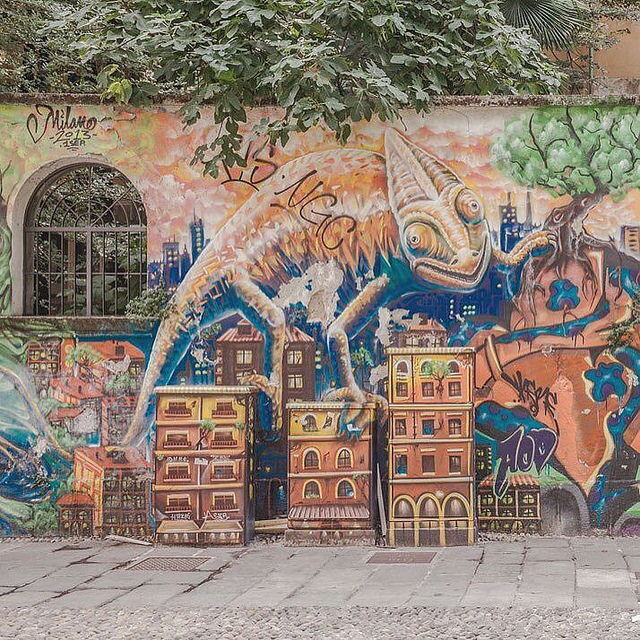Straßenkunst in Milan