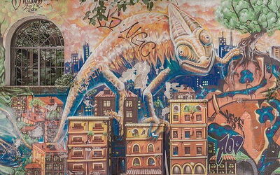 Straßenkunst in Milan