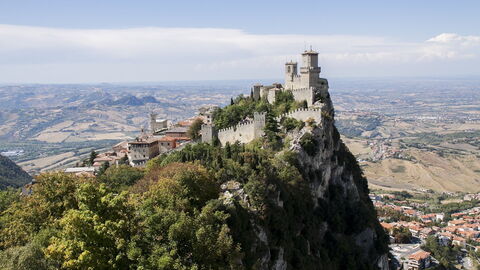 Burg und Aussicht von San Marino