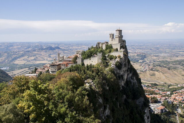 Burg und Aussicht von San Marino