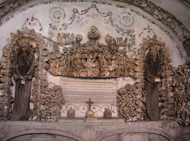 Altar in der Gruft der Santa Maria della Concezione
