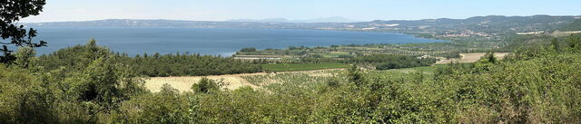 Ansicht vom See Bolsena