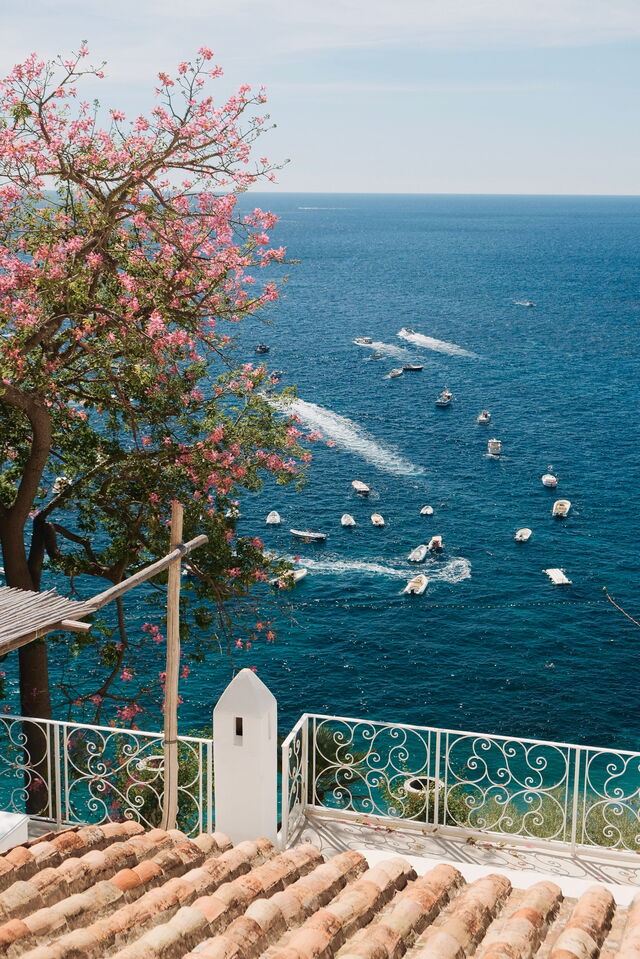 Boote an der Amalfi Küste