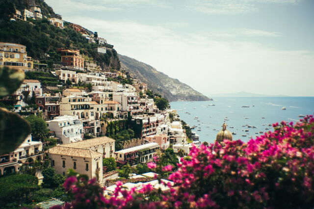 Blumen an der Amalfi Küste