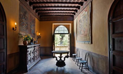 Der Innenbereich des Castello Borgia