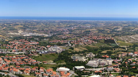 Blick auf San Marino