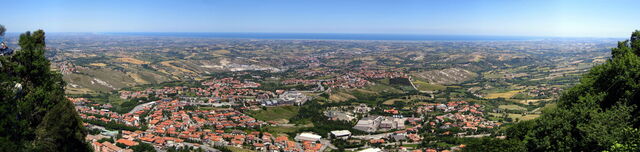 Blick auf San Marino