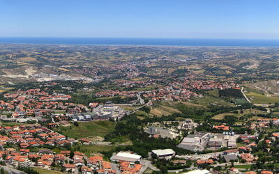 Blick auf San Marino