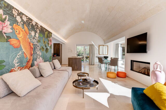 Trullo Brenda, Wohnzimmer