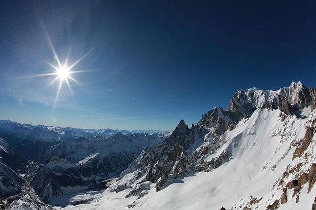 Abhänge in großer Höhenlage in Courmayeur