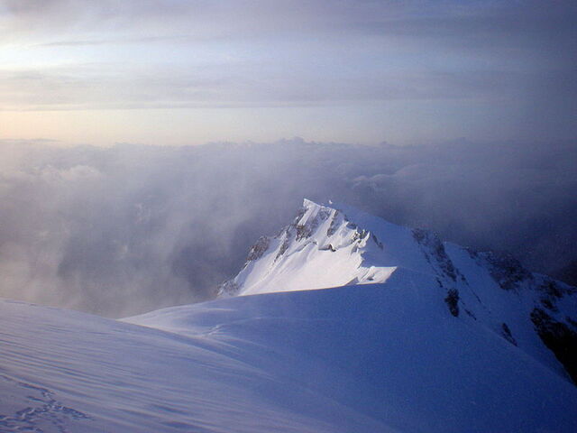 der Gipfel des Mont Blanc