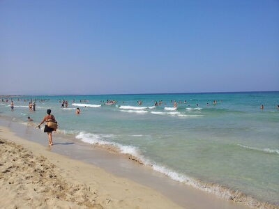 Ein Strand in Marzamemi