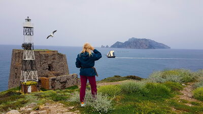 Punta Campanella, Leuchtturm und Turm