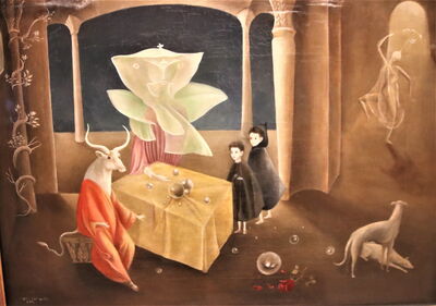 Leonora Carrington. Und dann sahen wir die Tochter des Minotaurus