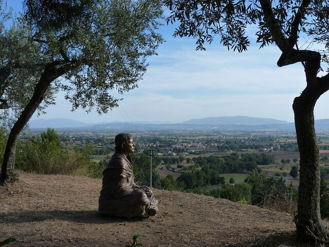 Statue des Heiligen Franziskus in Assisi