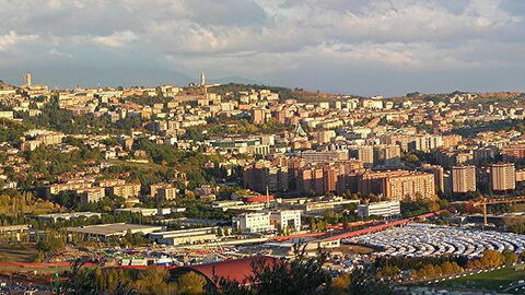 Ansicht auf die Stadt Perugia