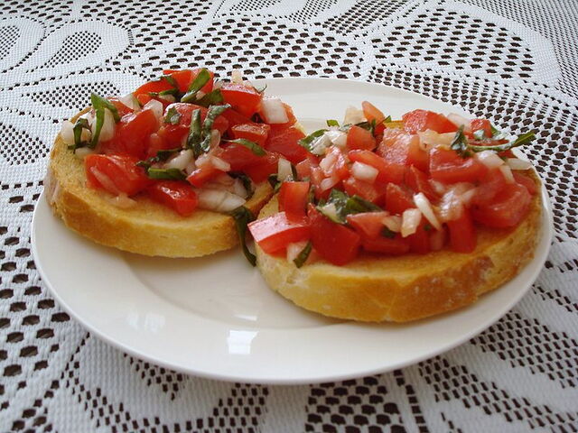 Leckeres Bruschetta