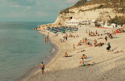 Ein Strand in Tropea