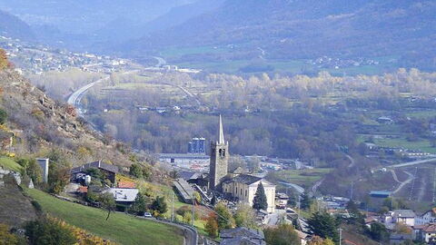 Blick auf den Ort Nus