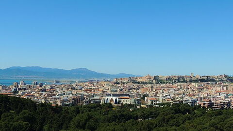 Ansicht auf Cagliari