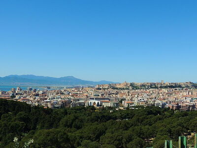 Ansicht auf Cagliari
