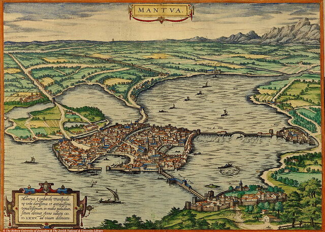 Landkarte des Herzogtums Mantua