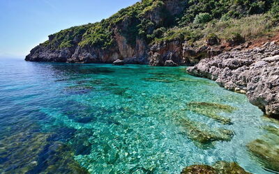 Das klare Wasser im Lo Zingaro Naturschutzgebiet