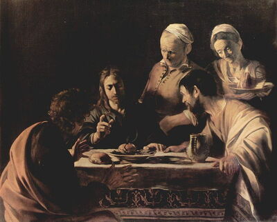 Caravaggio's Abendmahl in Emmaus