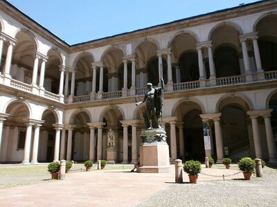 Innenhof der Brera Kunstgalerie