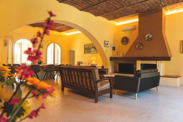 Poggio Falcone, Wohnzimmer