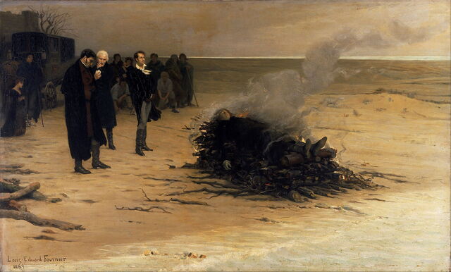 Fournier, Beerdigung der Shelley