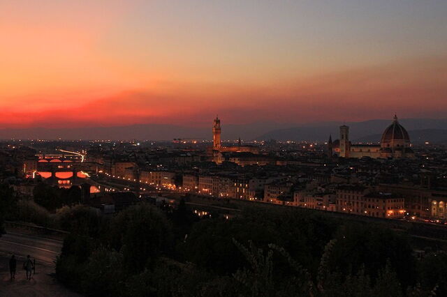 Florenz bei Sonnenuntergang