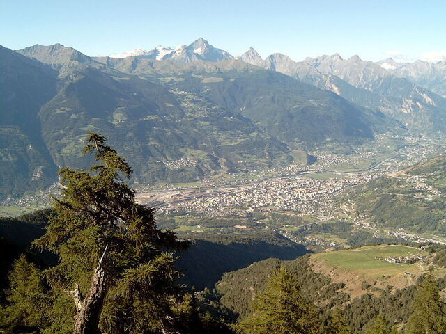 Blick über das Valle D'Aosta