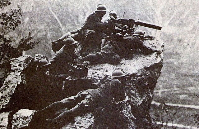 Soldaten auf dem Monte Grappa
