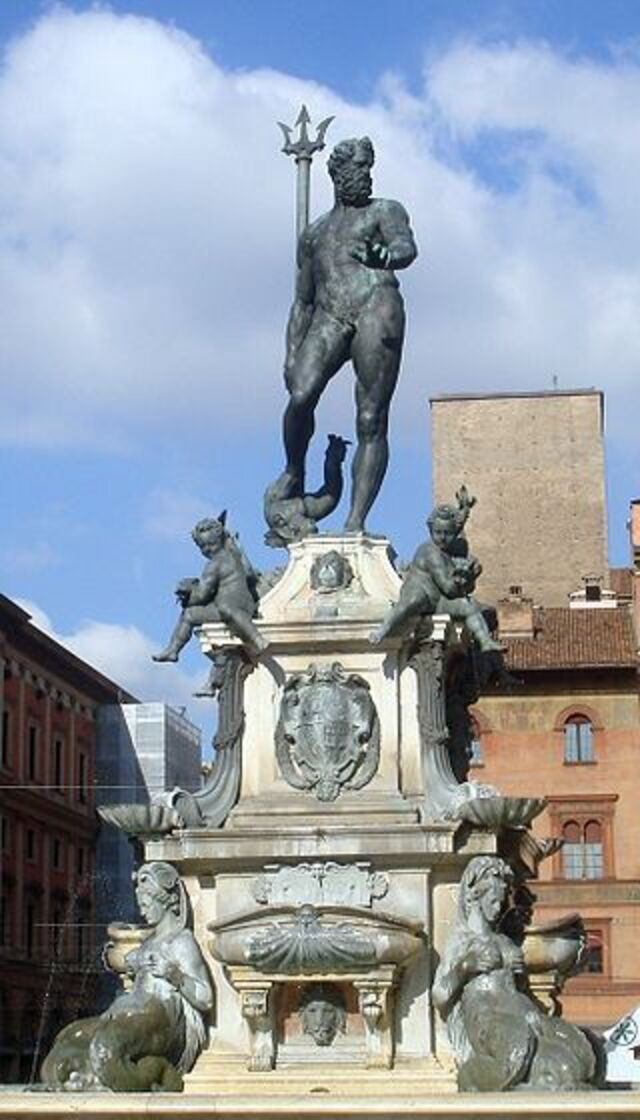 Neptuns Brunnen in Bolognas Innenstadt