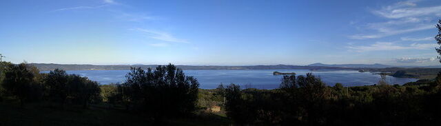 Aussicht auf den See Bolsena