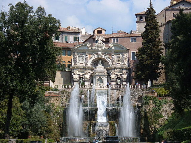 Ansicht der Villa d'Este