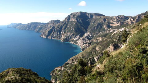 Ansicht der Amalfi Küste