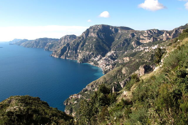 Ansicht der Amalfi Küste