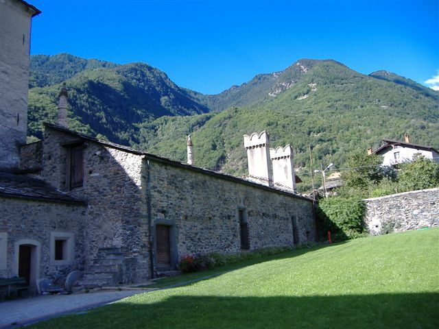Blick auf das Schloss Issogne